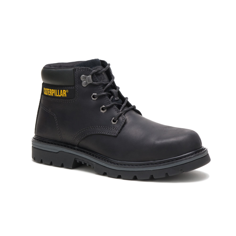 Men's Caterpillar Outbase St Safety Boots Black Ireland VECX05173